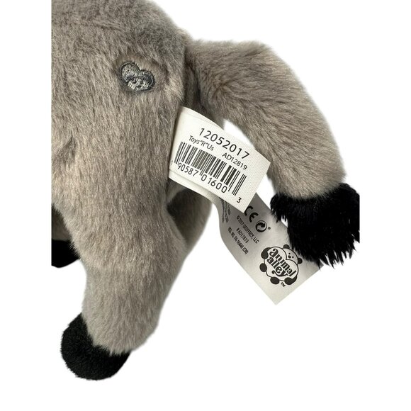 Toys R Us Animal Alley Gray Donkey Plush Stuffed Animal 14" Soft Toy - Picture 5 of 6